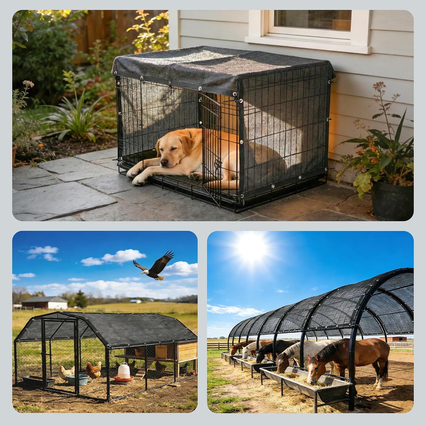 Packaging view of the authentic USA imported Royal Shade mesh pet cover
