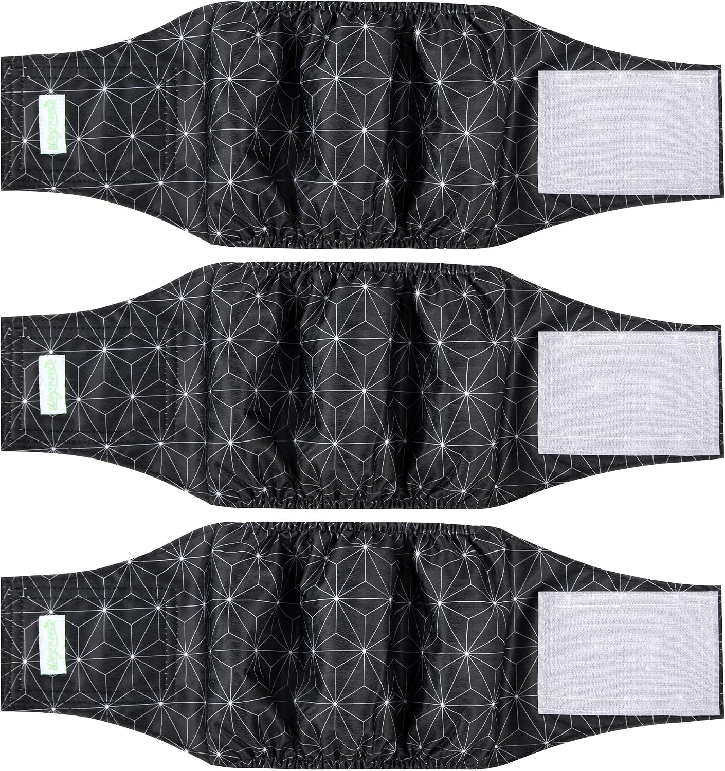wegreeco Washable Male Dog Belly Band (Stylish Pattern) - Pack of 3 - Dog Diapers Male - Washable Male Dog Belly Wrap (Interstellar, Medium) - Image 15