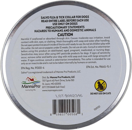 Salvo flea and tick prevention packaging for large dogs