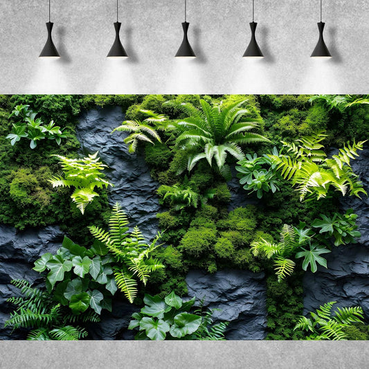 OHIOCATII 24x16 inches vinyl terrarium background under bright habitat lighting.