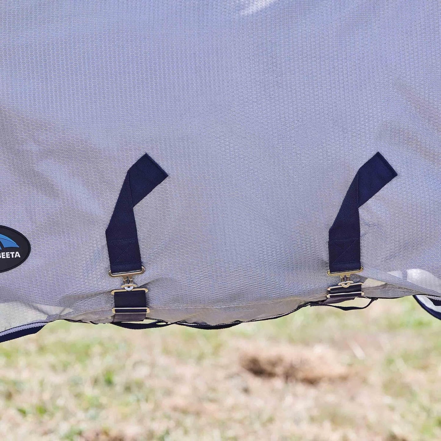 WeatherBeeta ComFiTec Hexi Shield Fly Sheet Combo, Silver/Navy/White, 84" - Image 9