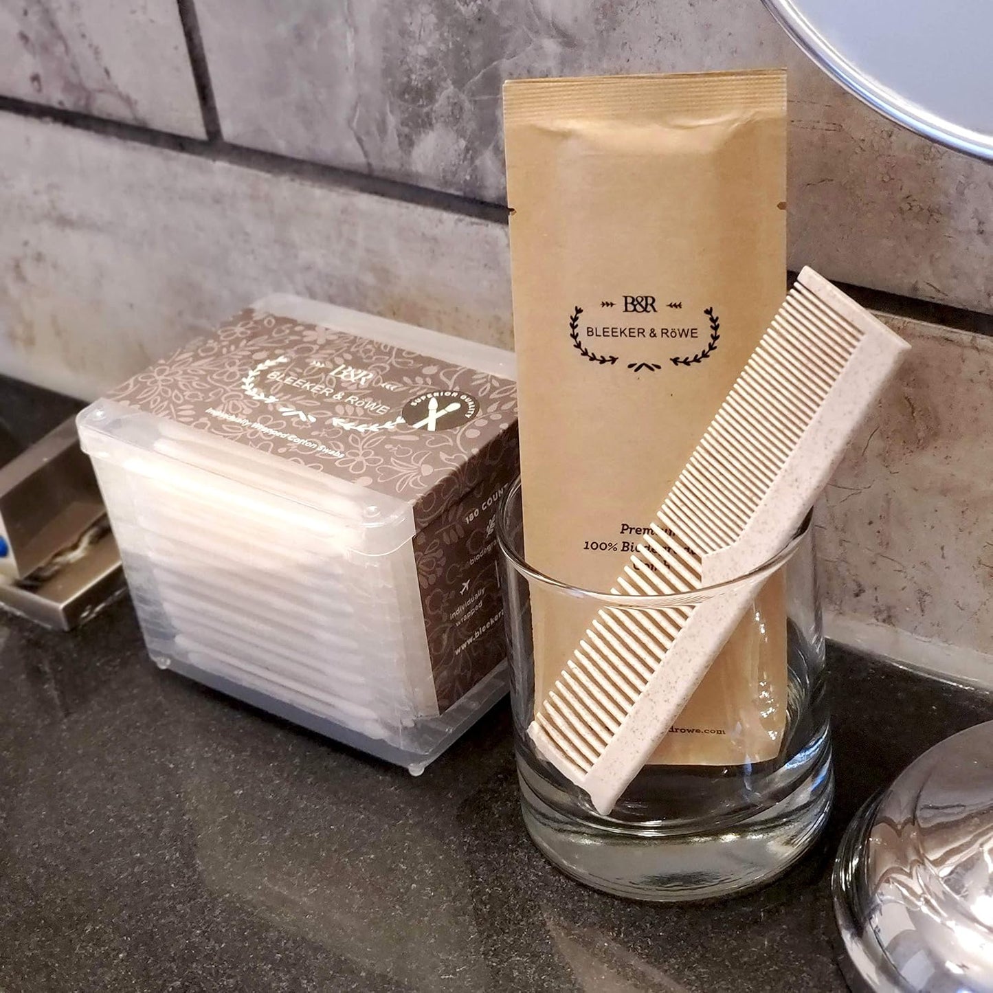 Bleeker and Rowe 100% Biodegradable Combs - Individually wrapped - Environmentally Eco Friendly Bulk Pocket Pet Dog Grooming Hair Lice Combs - Perfect for Macrame (Pack of 15) - Image 9