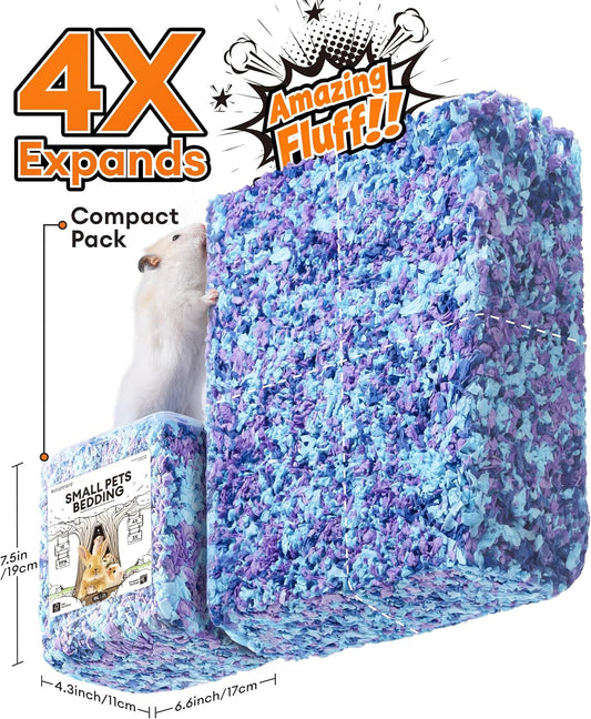 BUCATSTATE Hamster Bedding 70L, Truly 99% Dust-Free Small Animal Paper Bedding Odor Control, Cozy Hamster Litter for Rabbit Rat Syrian Dwarf Hamsters Gerbils (Harvest Sunset) - Image 2
