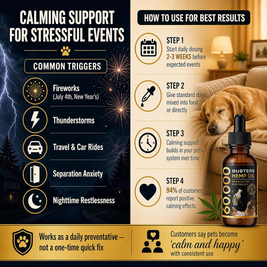 Organic pet hemp oil for dog and cat joint relief