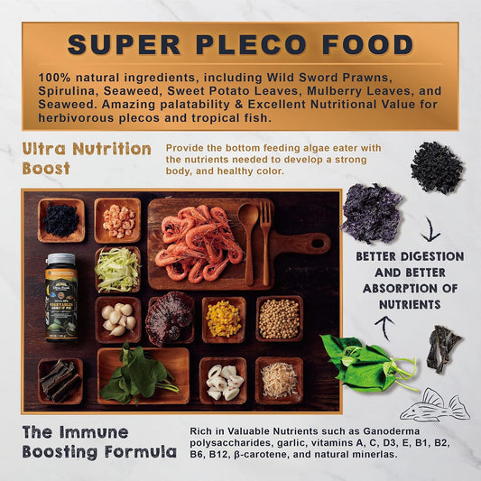 Ultra Fresh aquarium fish food nutritional facts and ingredients label
