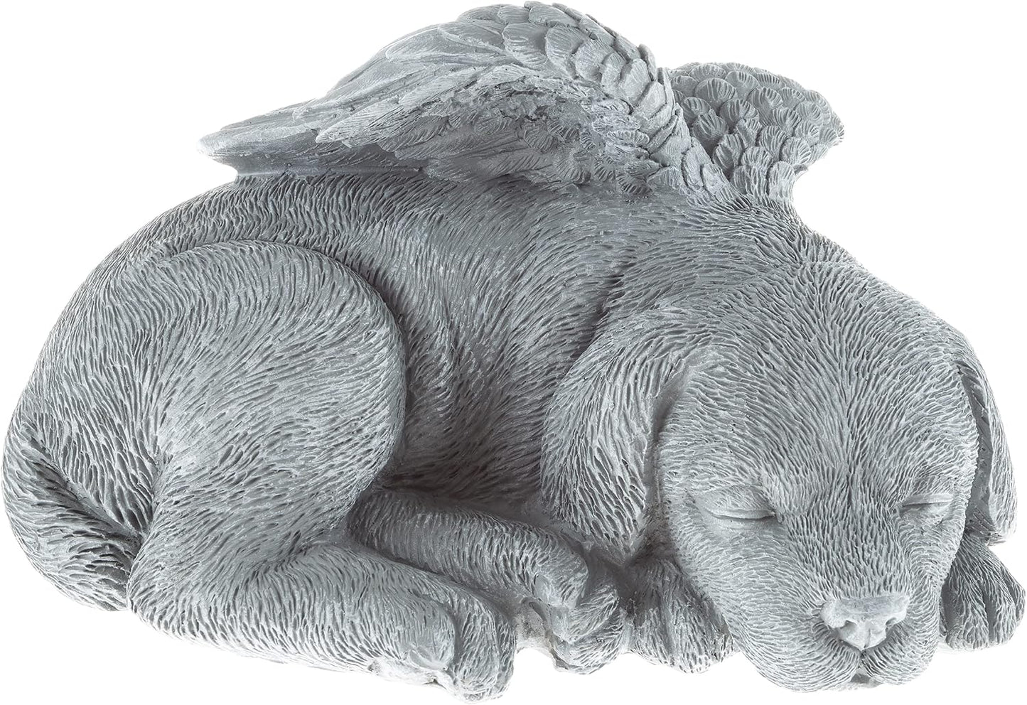 Pure Garden cat memorial statue grave marker in grass