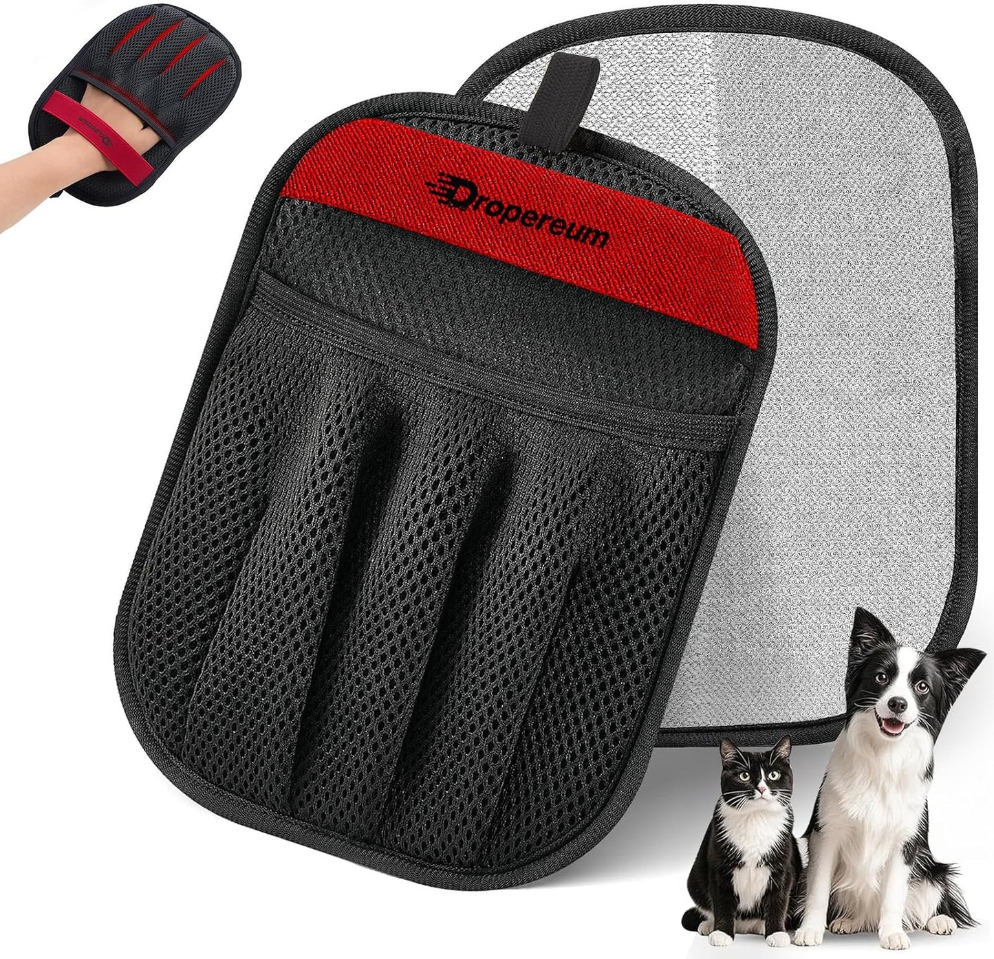 Pet Hair Remover for Laundry, Pet Hair Remover Glove (2 Pack) - Reusable Electrostatic Pet Hair Removal Mitt for Couch, Carpet, Car Seat & Laundry - Cat & Dog Fur Cleaning Tool for Furniture - Image 10