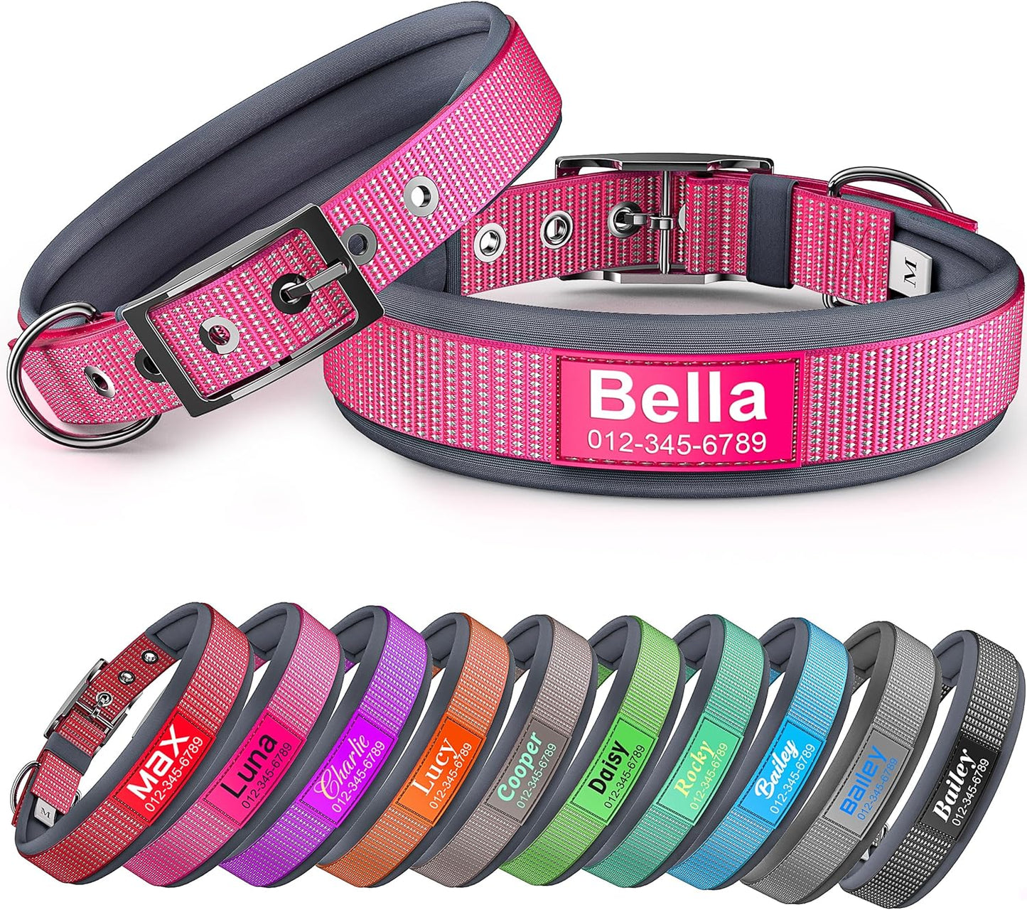 Adjustable slider mechanism on Dazner USA imported dog collar