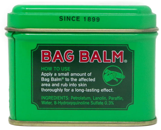 Bag Balm green tin ointment for dry cracked hands and feet