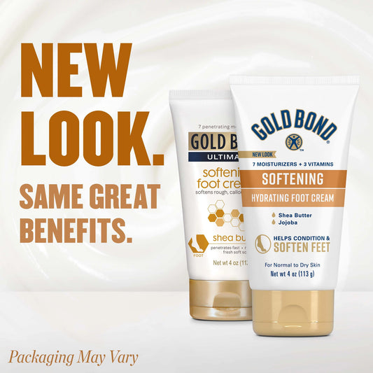 Gold Bond foot lotion with shea butter for cracked heels