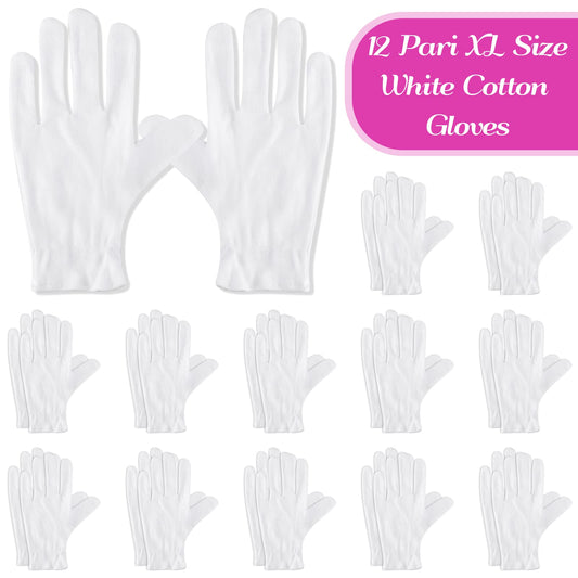 Extra large cotton gloves for eczema treatment and hand spa