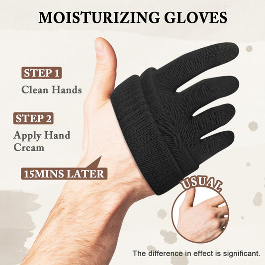 Mig4u cotton sleeping gloves for dry hand treatment