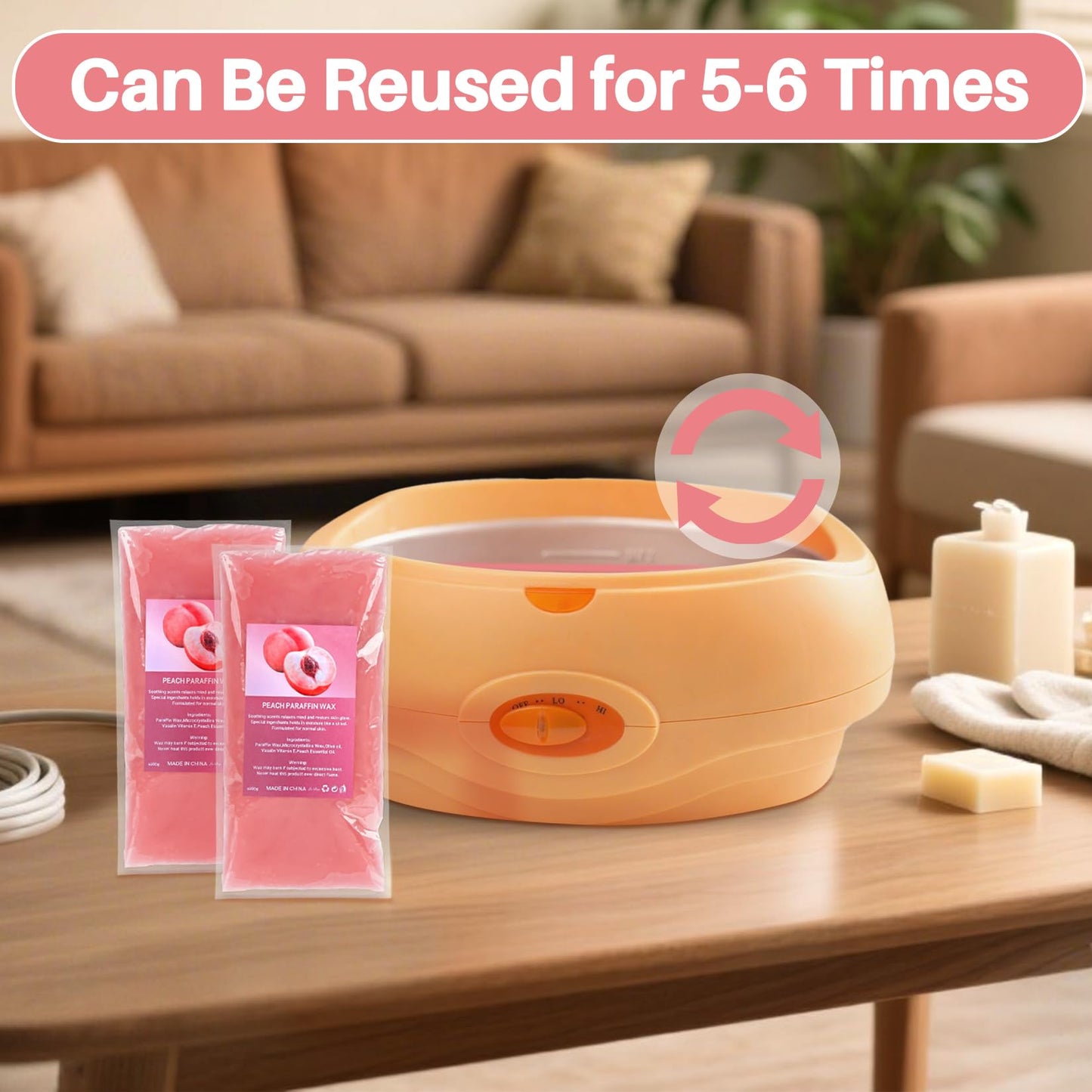 Authentic USA imported MAQIHAN wax blocks for home hand spa routine