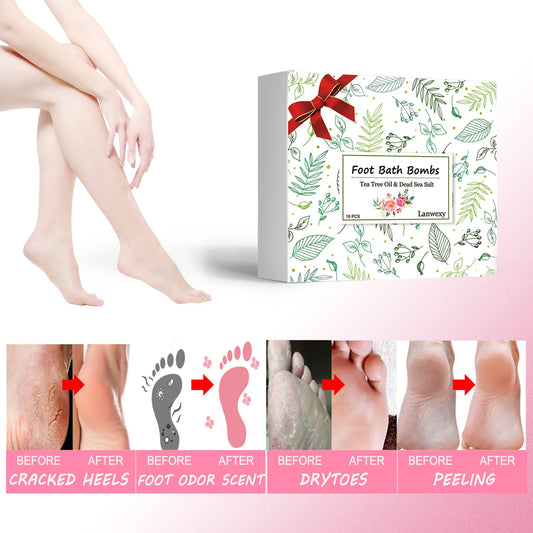Lanwexy organic foot soak balls in assorted shapes