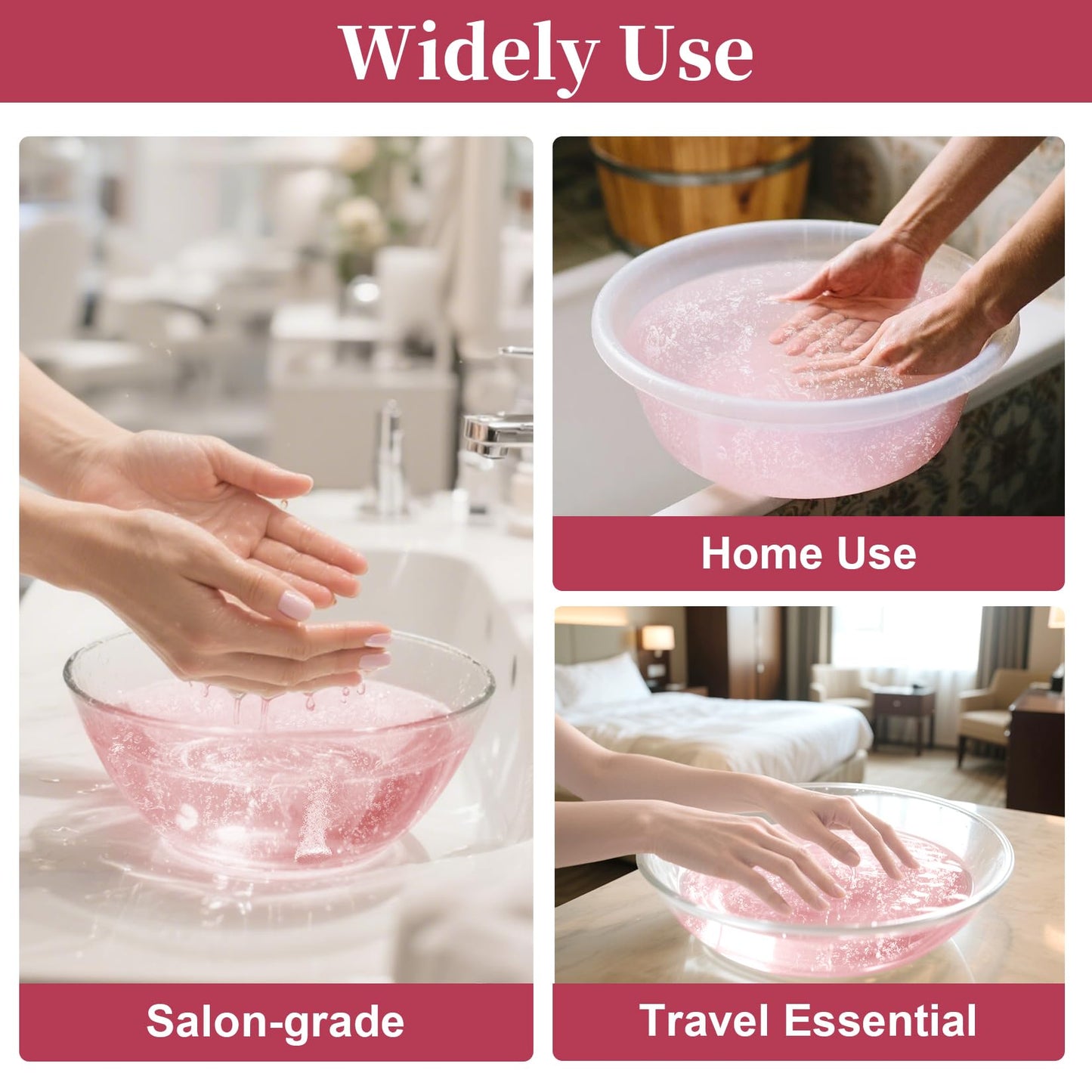 Professional nail salon tools and Spa Redi rose spa balls