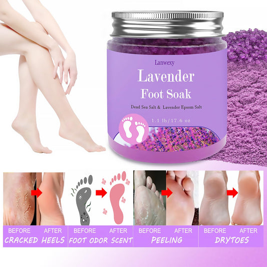 Lanwexy organic foot soak label details and net weight