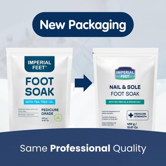 Imperial Feet foot soak salt texture and tea tree oil blend