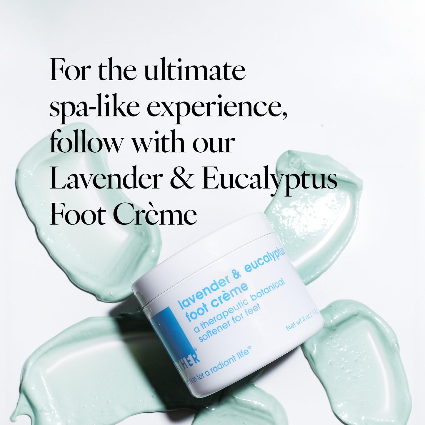 Gentle exfoliating foot scrub cream being applied to heels for deep exfoliation