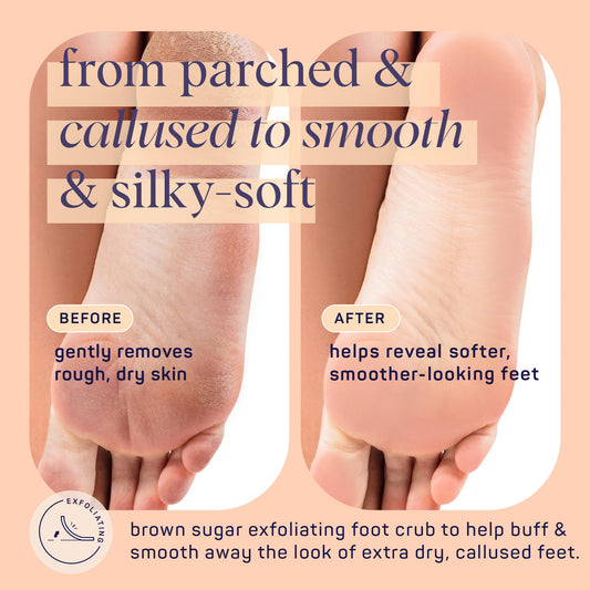 SpaLife foot scrub texture showing brown sugar granules