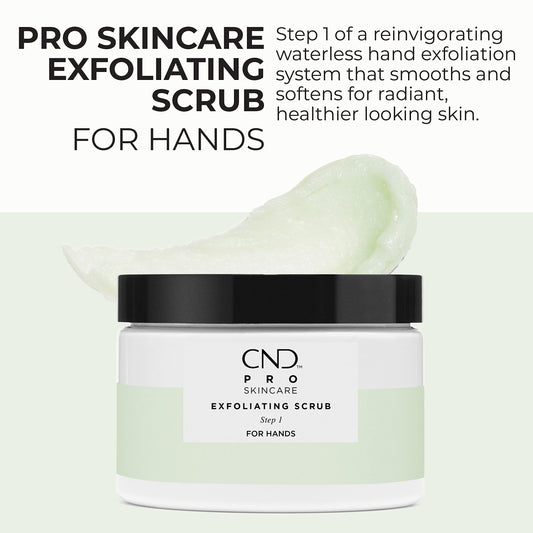 Cnd Pro Skincare Step One hand scrub packaging