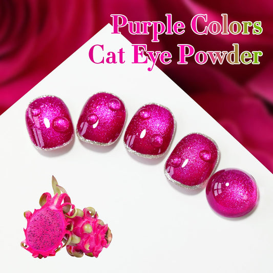 Double Rhythm cat eye gel polish holographic nail swatch