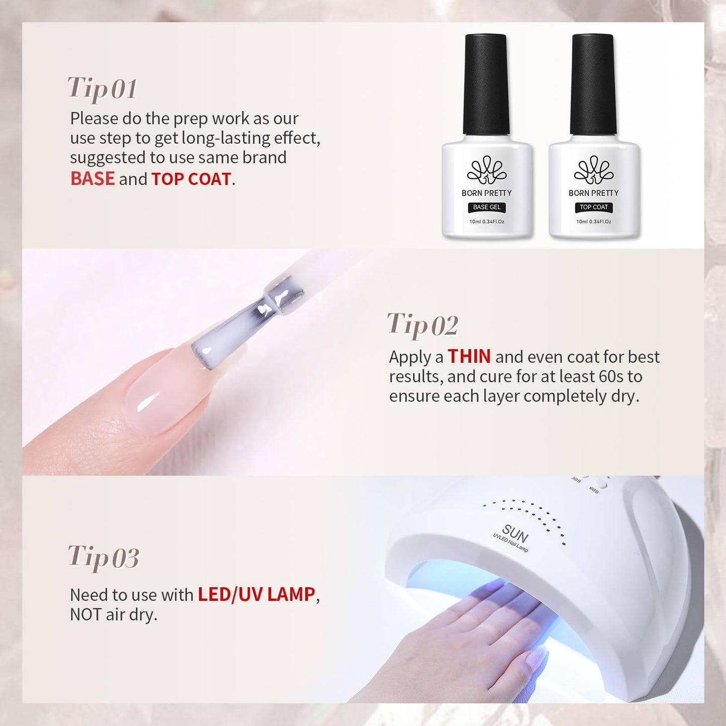 Comparison of one coat versus two coats of milky white gel