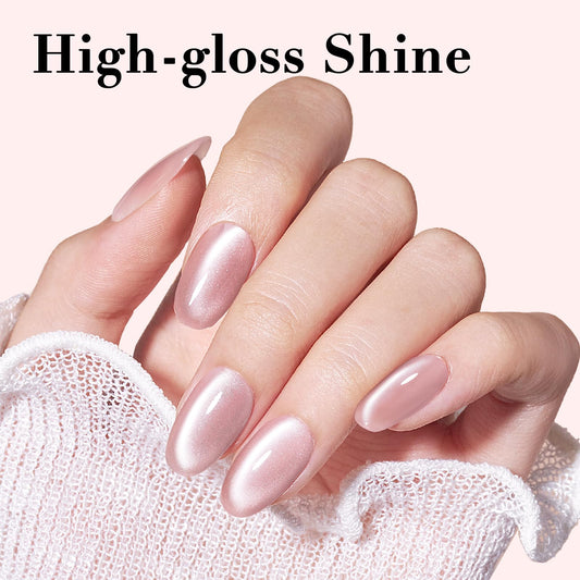 Azurebeauty nude glitter magnetic nail lacquer bottle