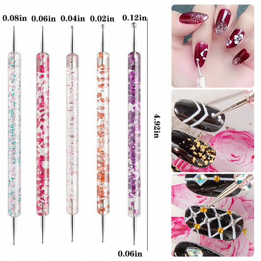 Maycreate 5 dual ended nail dotting tools close up