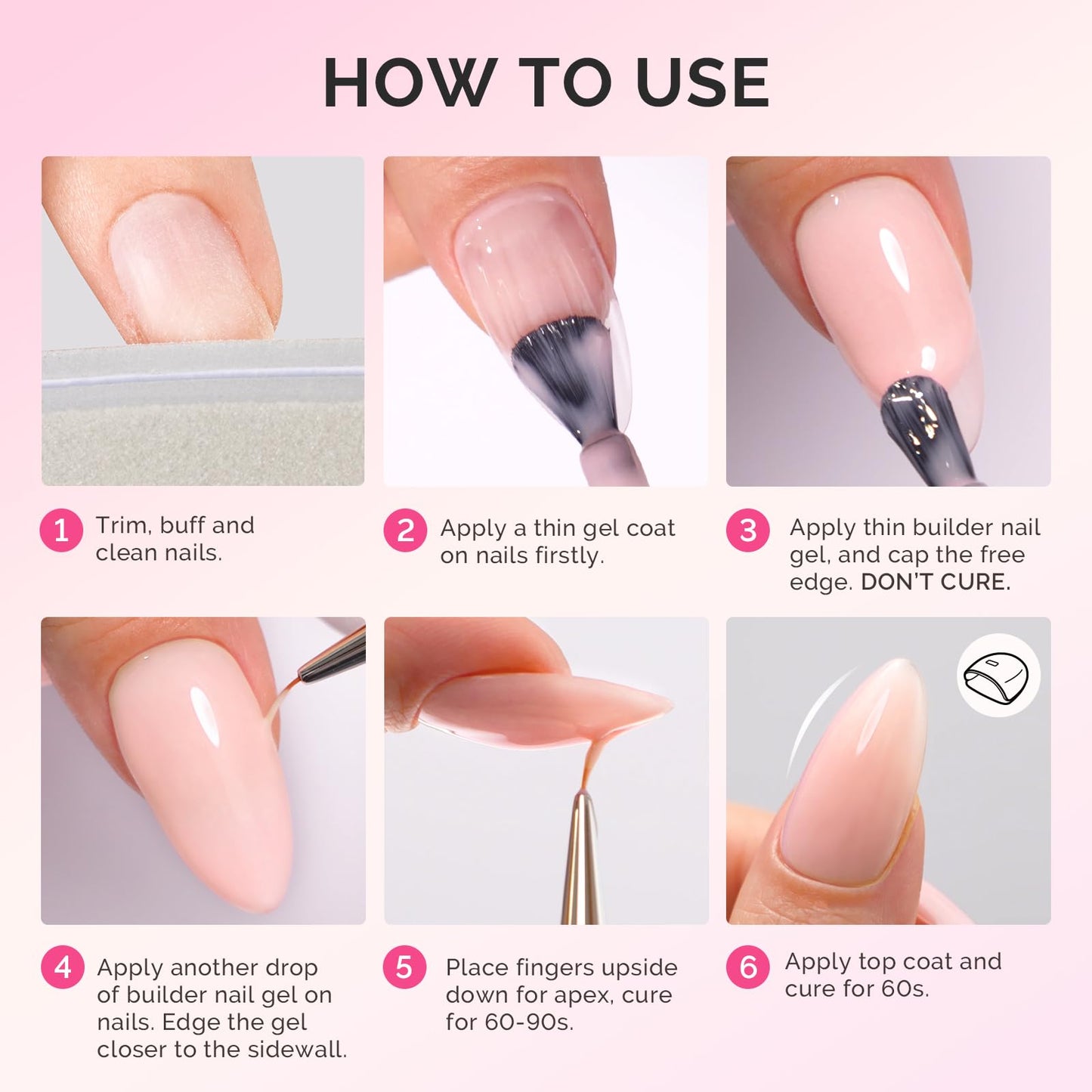 MelodySusie builder gel set packaging and bottle details