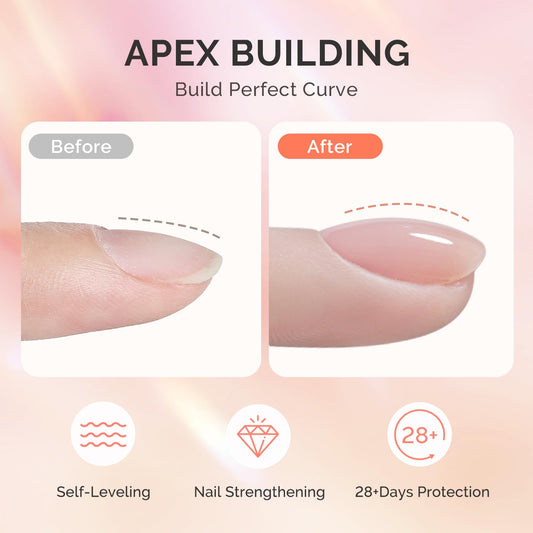 MelodySusie 15ml builder gel bottle with applicator brush