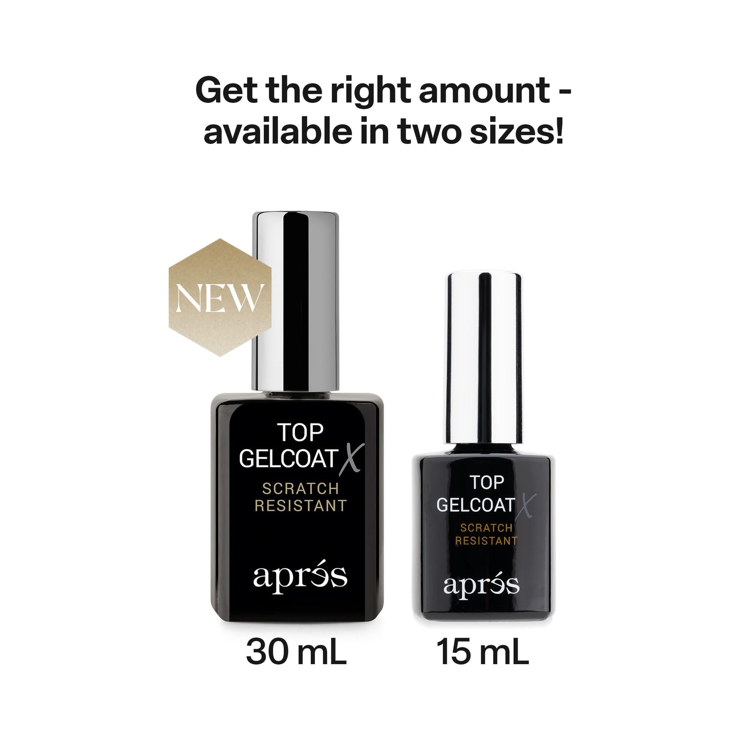 APRÉS Top Gelcoat X authentic imported USA gel nail polish bottle base detailing batch code