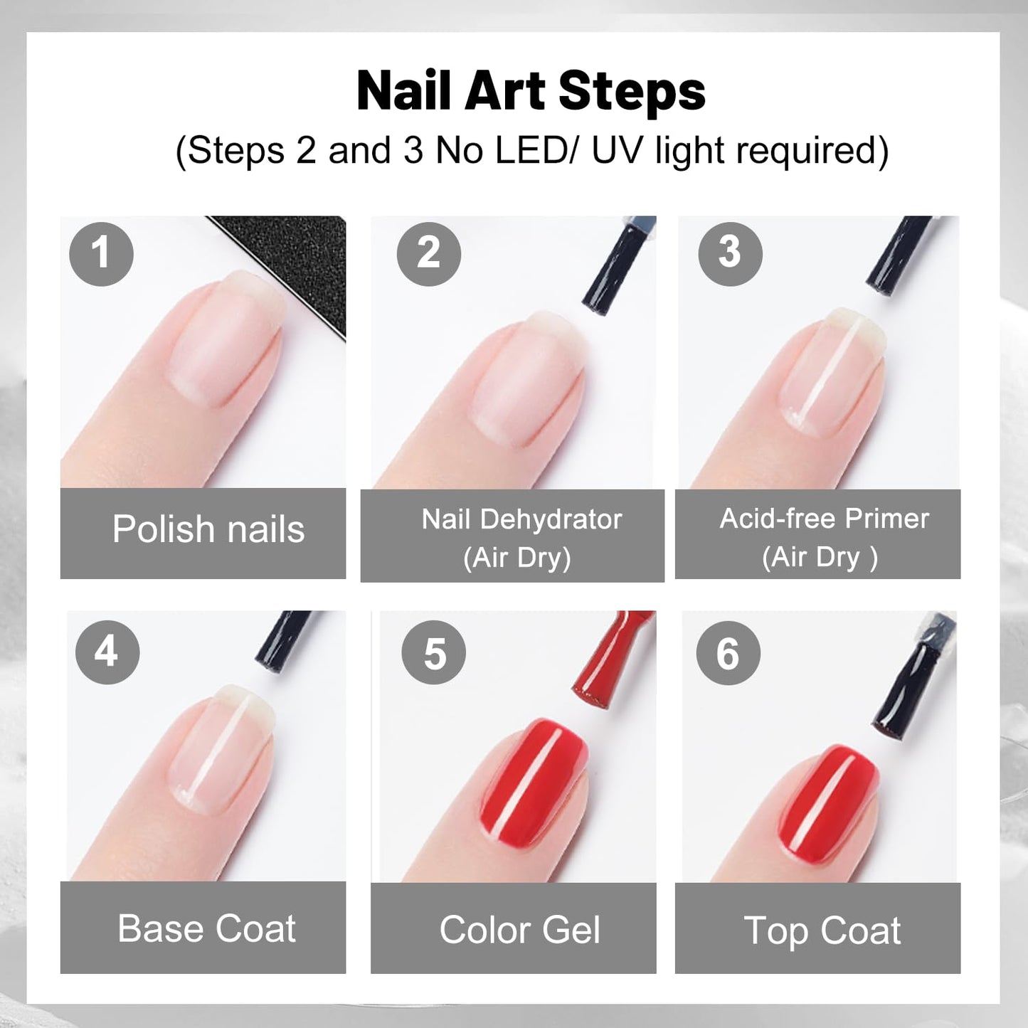 Applying Jodsone nail dehydrator for long lasting nail art