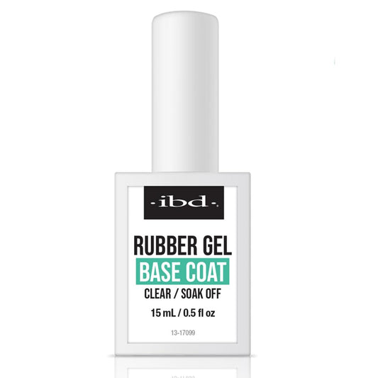 IBD clear soak off builder gel base coat standing upright against a clean background