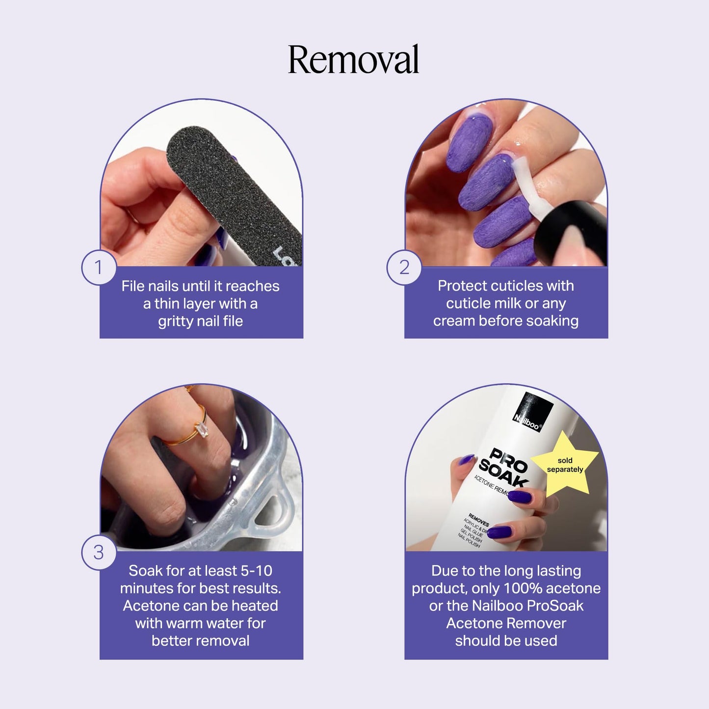 DIY home nail kit with Nailboo clear powder
