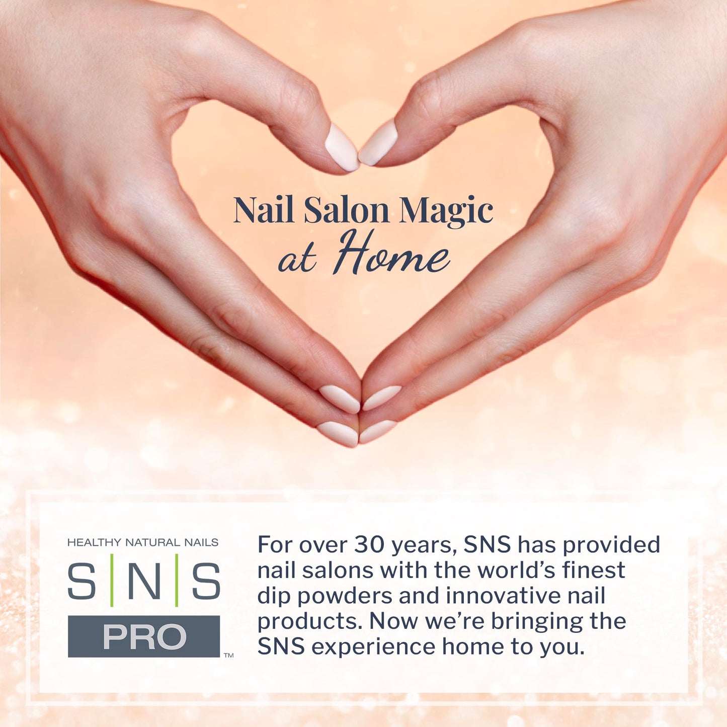 Authentic SNS Healthy Natural Nails dipping powder packaging