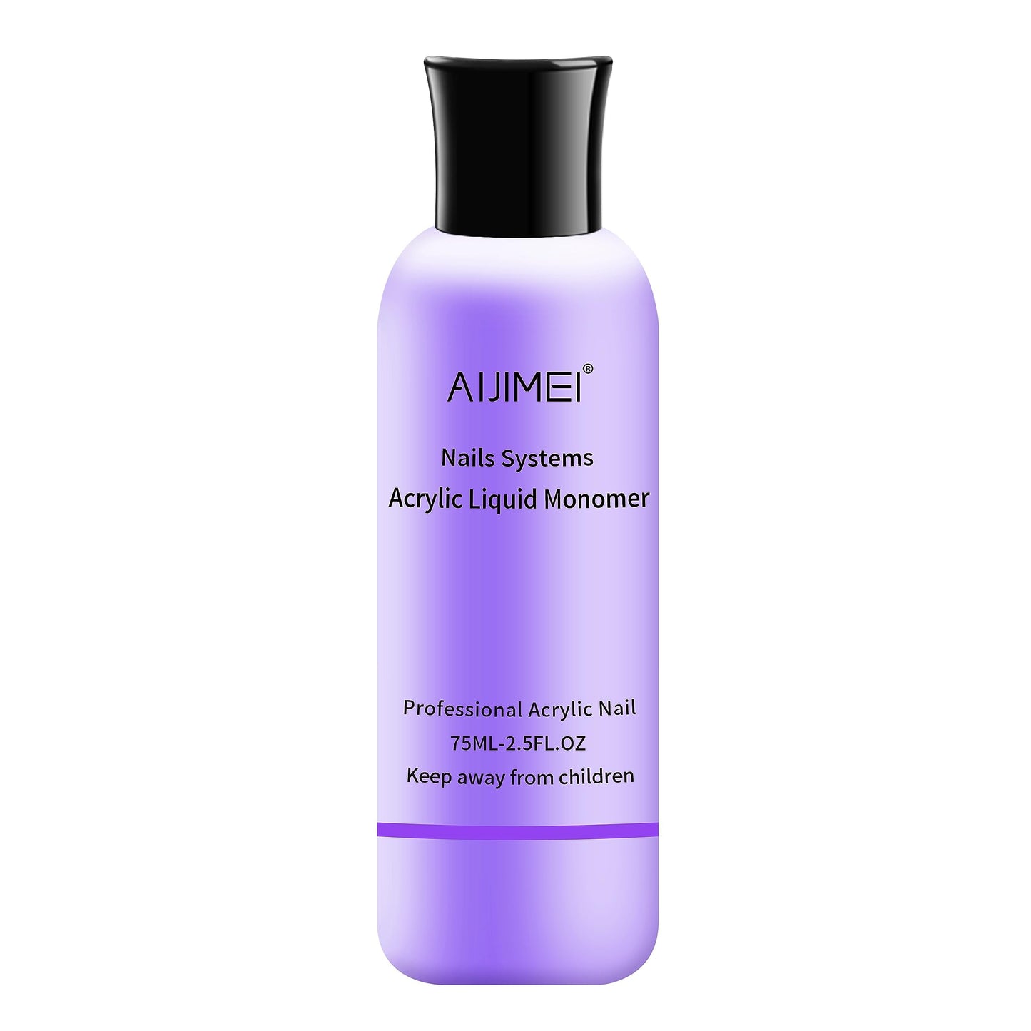 AIJIMEI non yellowing nail system monomer liquid close up view