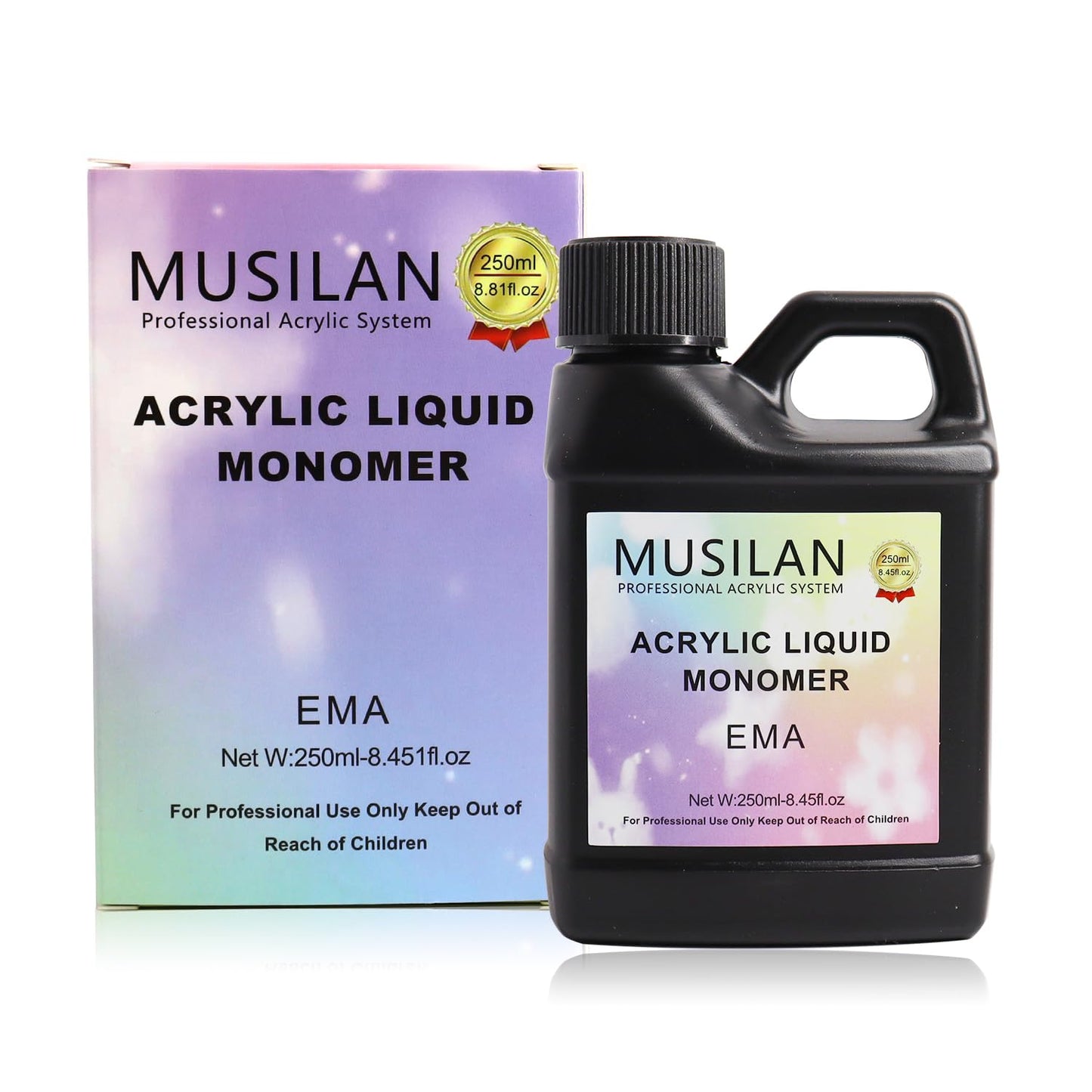 Long lasting chip resistant acrylic nail system liquid application