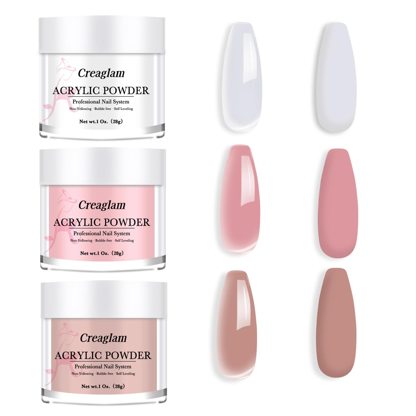 Professional salon supplies Creaglam acrylic set