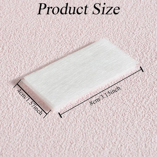 Fiberglass nail wrap material texture close up