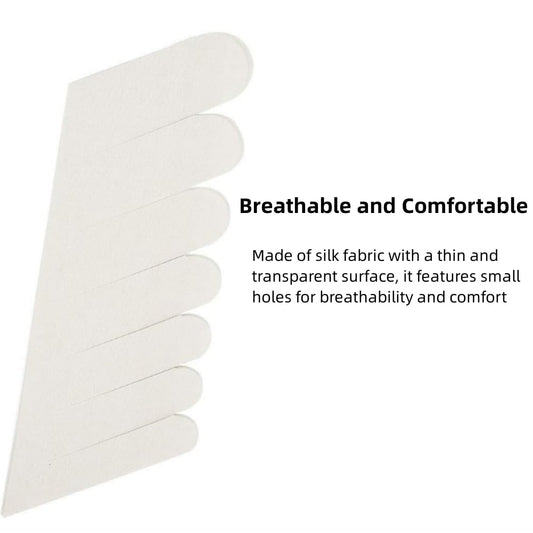 Close up of Broco adhesive silk nail repair strips