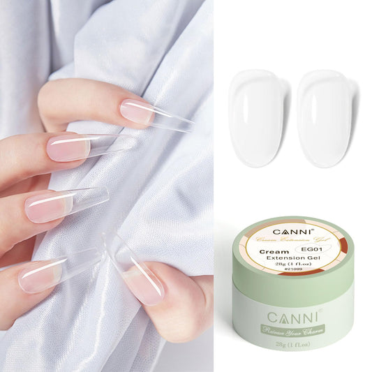 Canni Milky White hard gel nail strengthener bottle