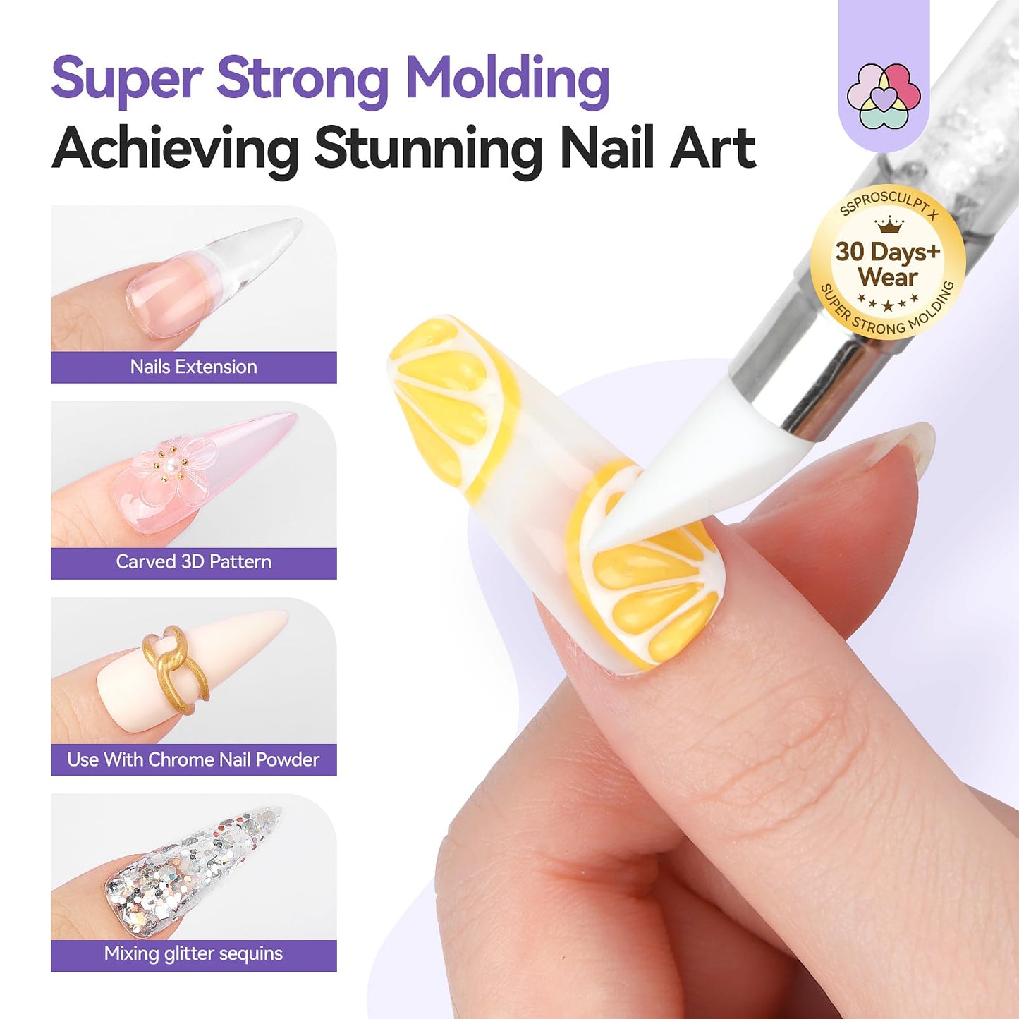 Saviland non-sticky builder gel for home nail DIY