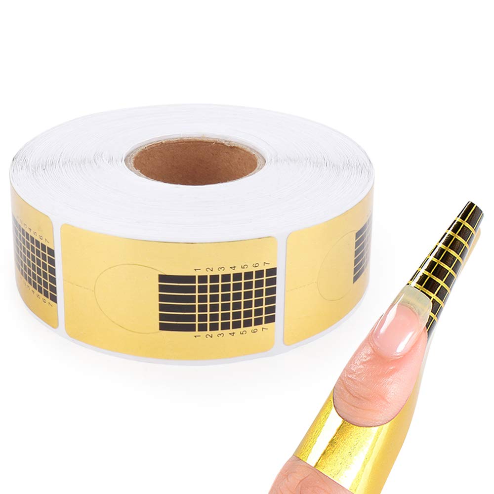 Professional nail sculpting guide stickers for DIY acrylic art