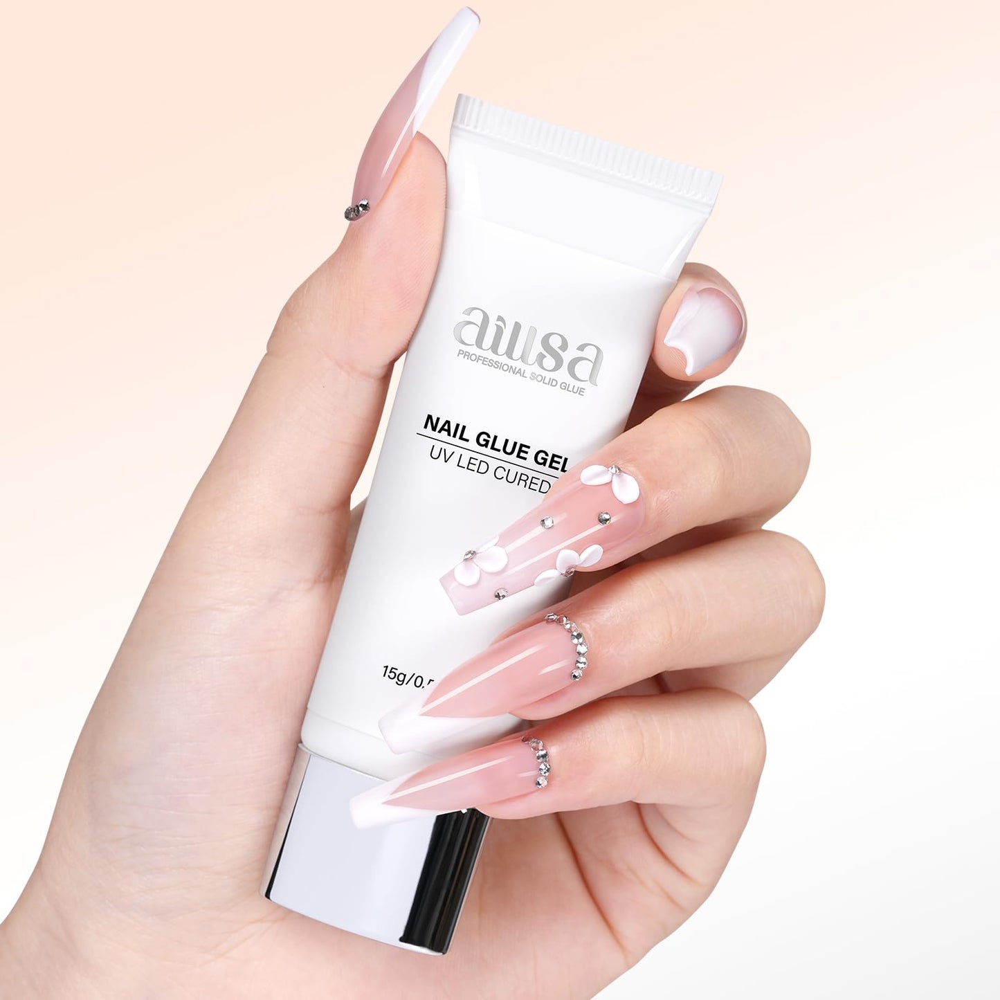 Aillsa solid gel nail glue set with application tool
