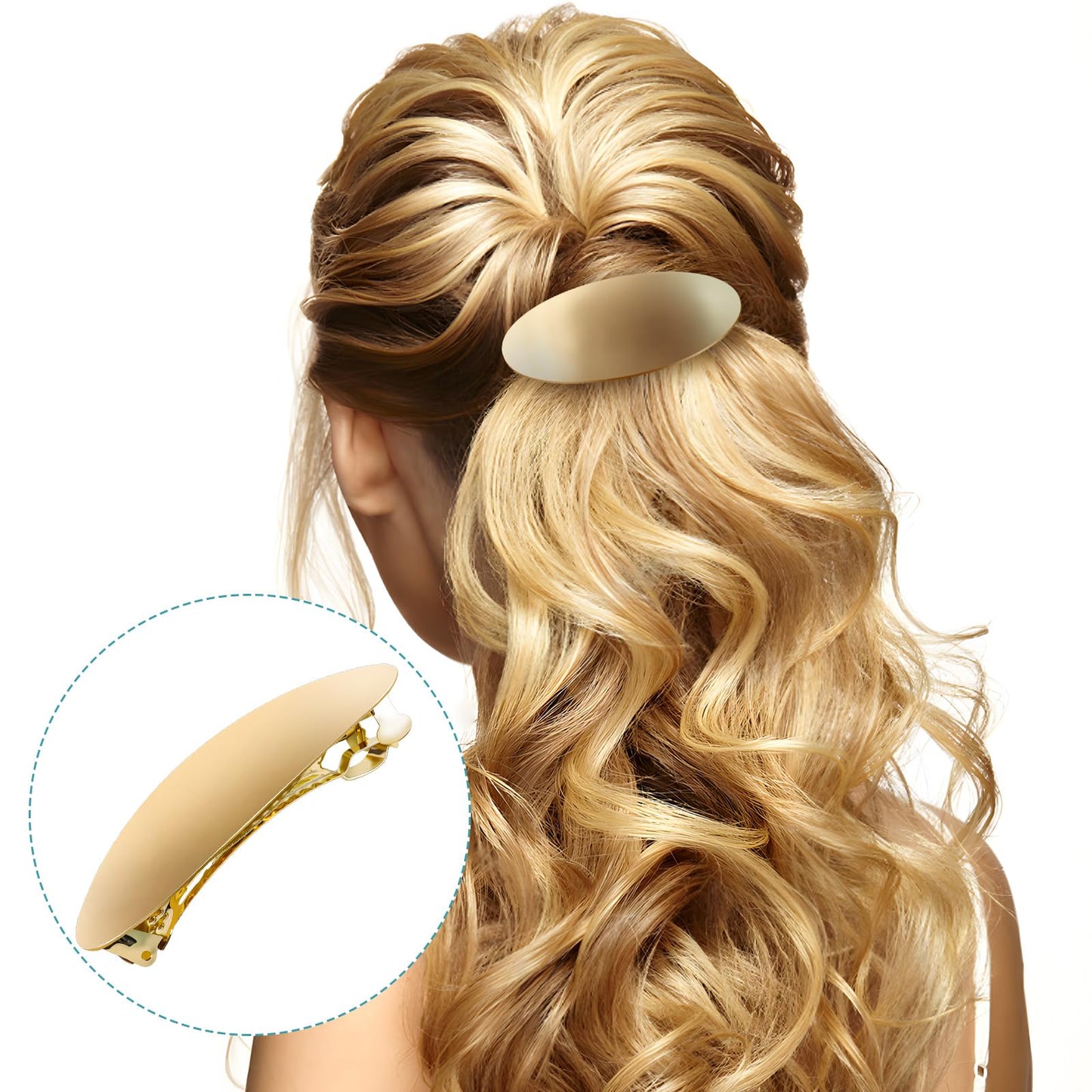 GAQWOK gold hair accessory packaging display for premium Indian beauty gifting