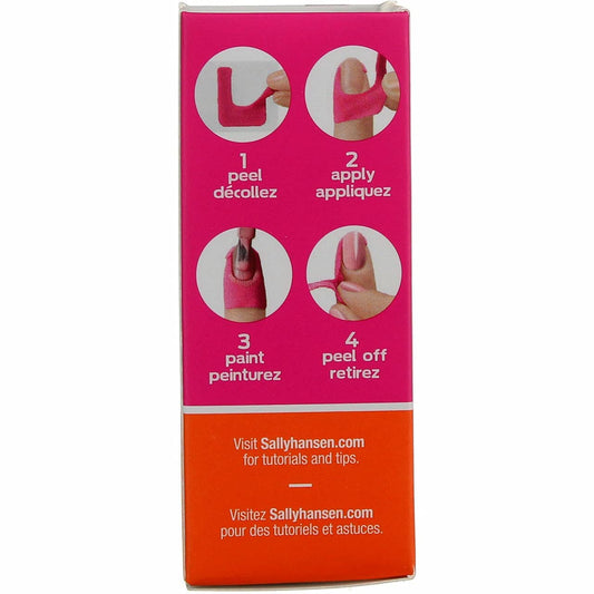 Flexible wrap around nail shields showing the sheet of protective cuticle tabs.