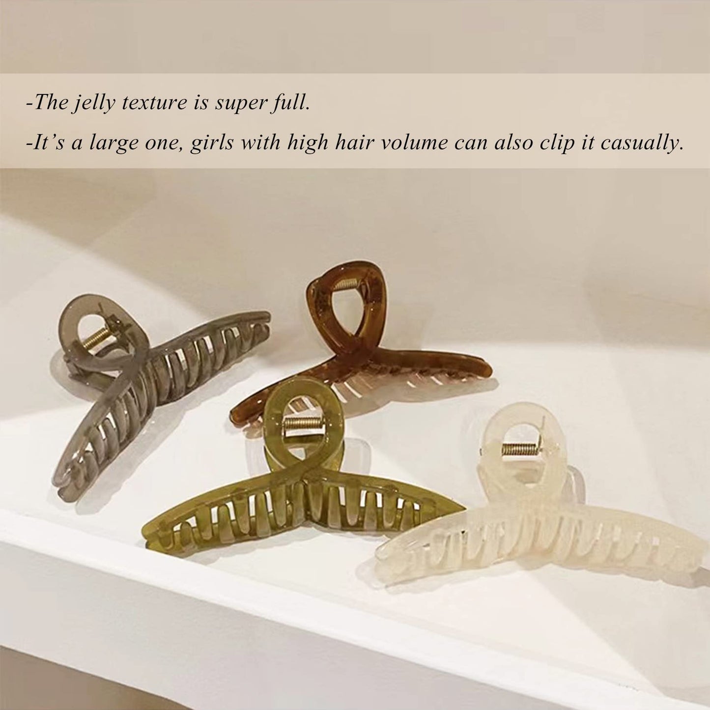 FAELBATY authentic USA imported large claw jaw packaging showcase for long hair textures