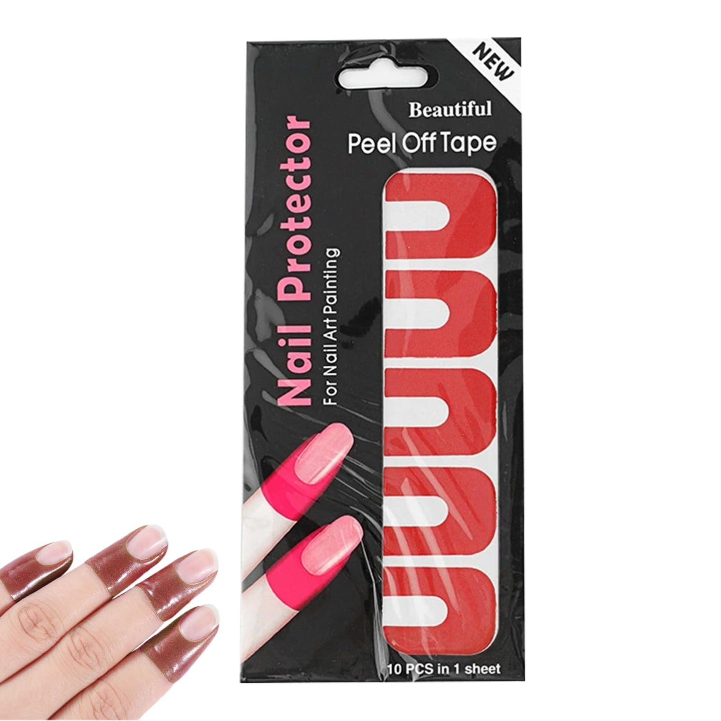Pack of 10 Beauty Affair Lb nail protectors for fingers