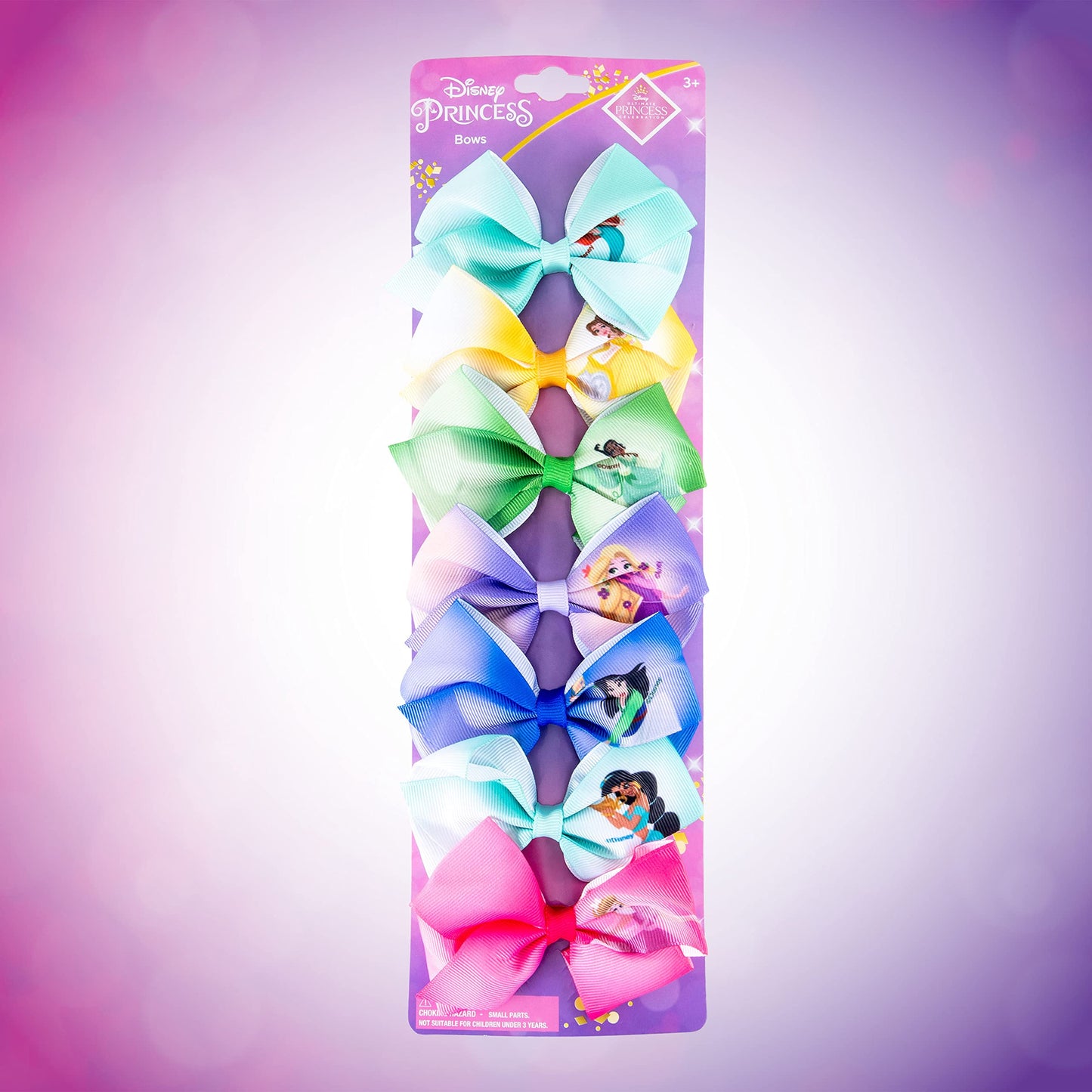 Side perspective highlighting the durable design and clasp mechanism of the kids styling bows.
