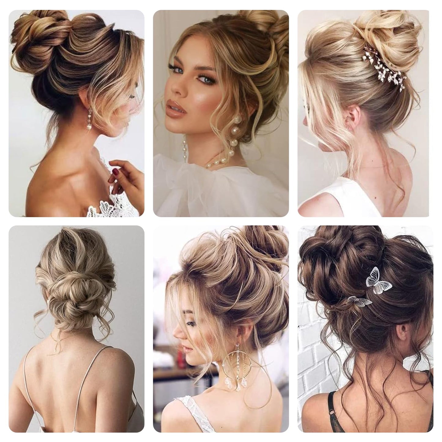 Packaging and contents of PKRFCJ hair bun set